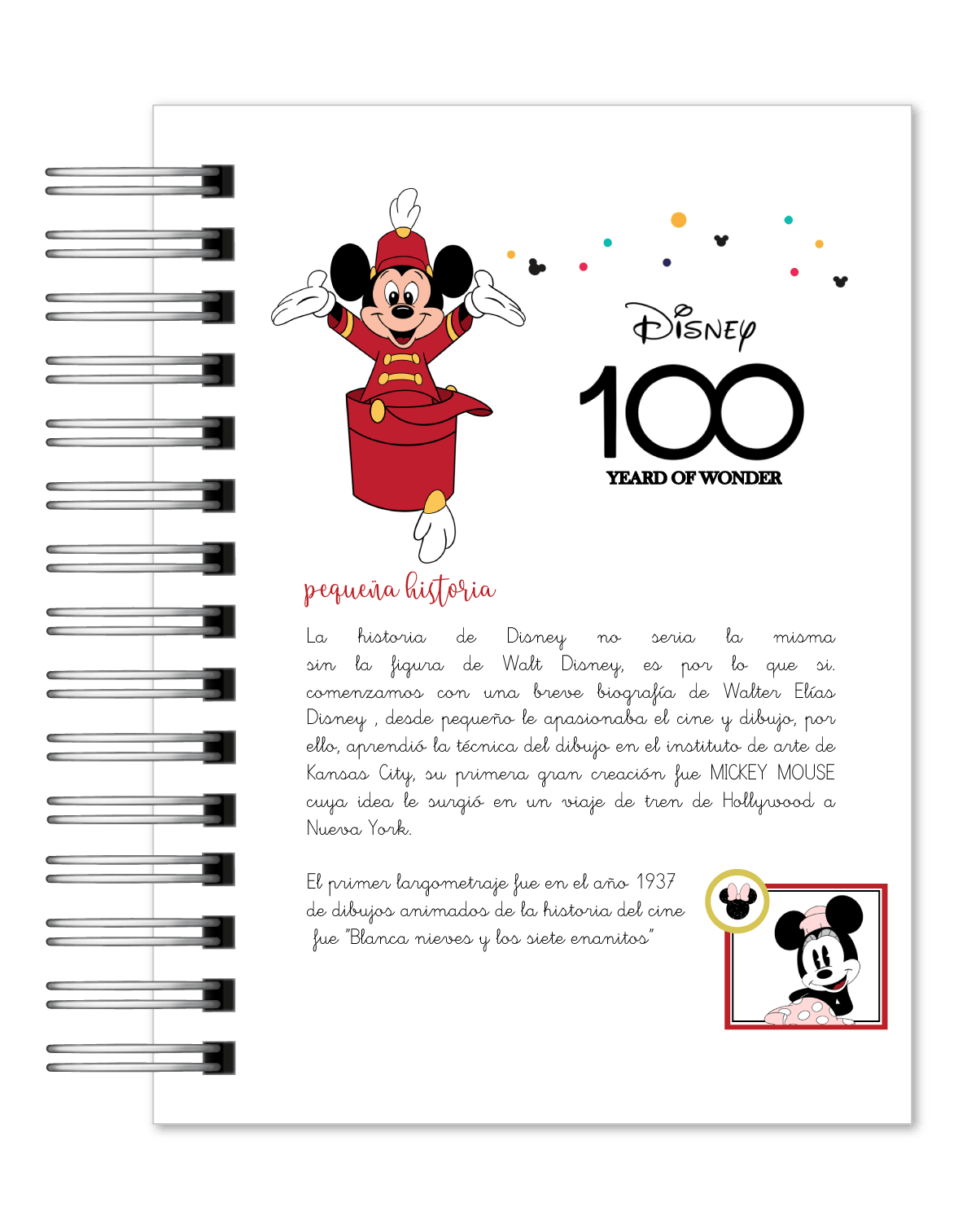 Agenda 2024 Diária Disney 100 Anos Pequena
