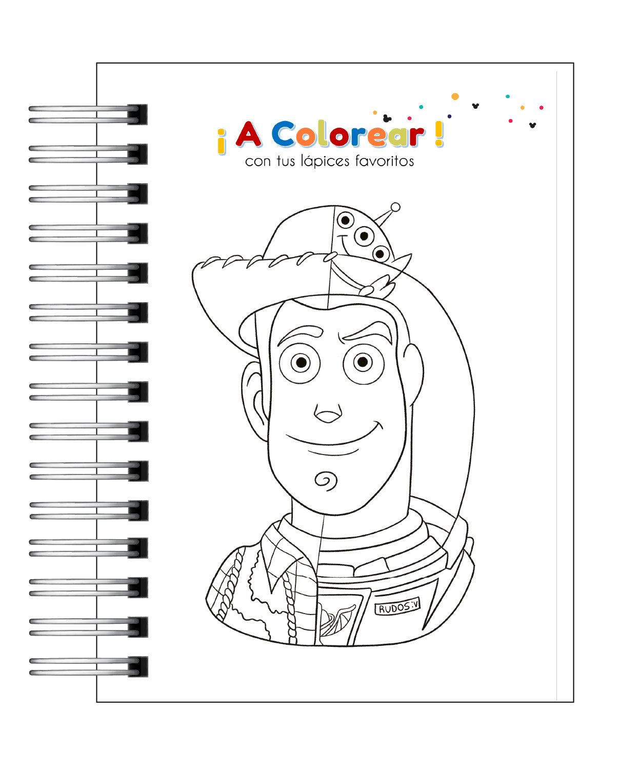 ELEFANTE AZULL Libro para colorear personajes Pixar
